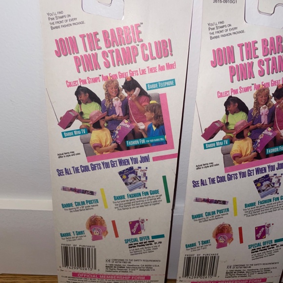 Barbie - 3 x 1990 Vintage Fashions - NWT - Picture 7 of 11